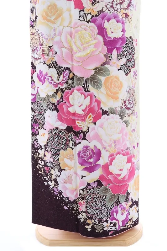 振袖828/紫/かわいい/成人式等