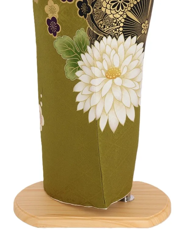 振袖1035/ﾗｲﾑｸﾞﾘｰﾝ 大輪菊 桜