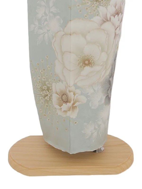 振袖1084/薄水色 牡丹