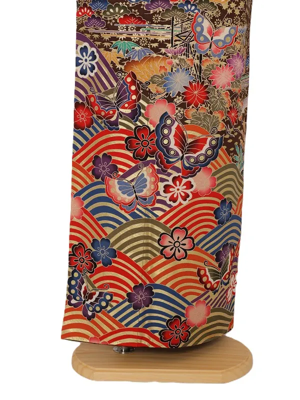 振袖1129/段ぼかし青海波に小模様