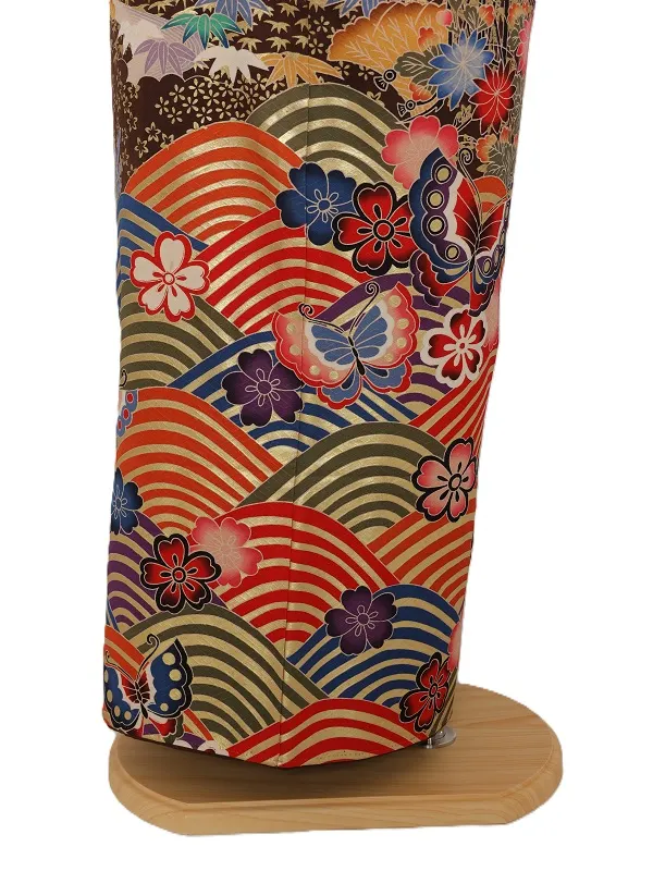 振袖1129/段ぼかし青海波に小模様