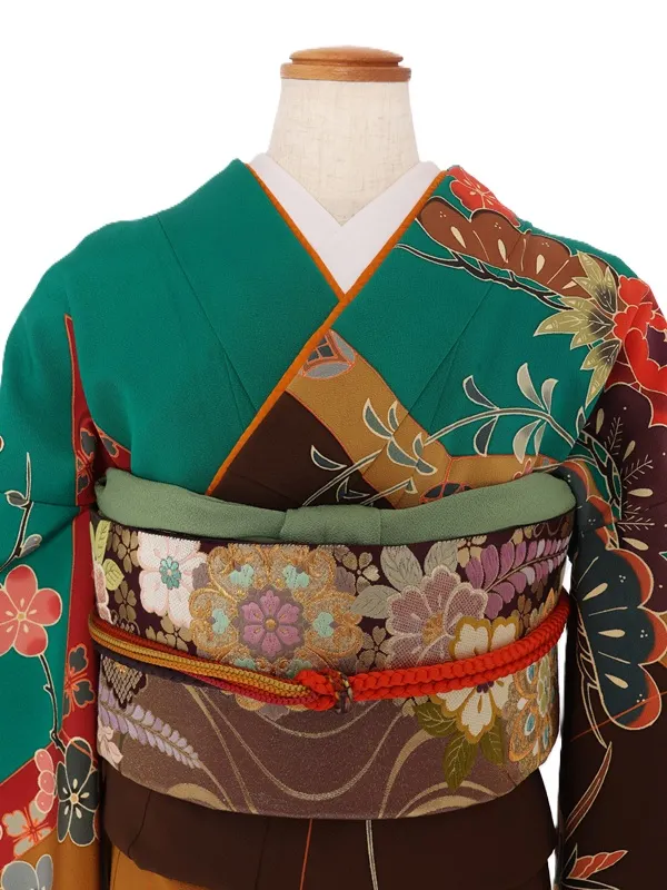 NEO訪問着478/紅型　染分け