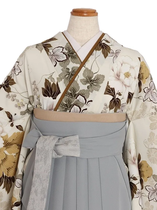 女子袴1124/ｱｲﾎﾞﾘｰ 牡丹菊木の実