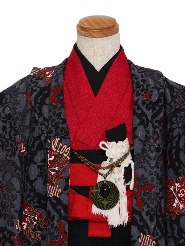 七五三(3歳男児)266/ｸﾞﾚｰﾀﾞﾏｽｸ柄No.3