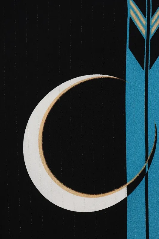 七五三(5歳男児)272/水色黒市松鷹No.1