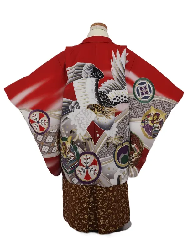 七五三(5歳男児)282/赤ぼかし鷹龍No.2