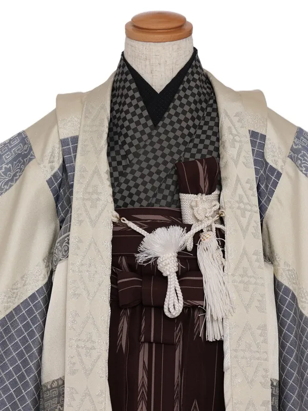 七五三(5歳男児)306/ｱｲﾎﾞﾘｰｵﾘｴﾝﾀﾙ柄No.2