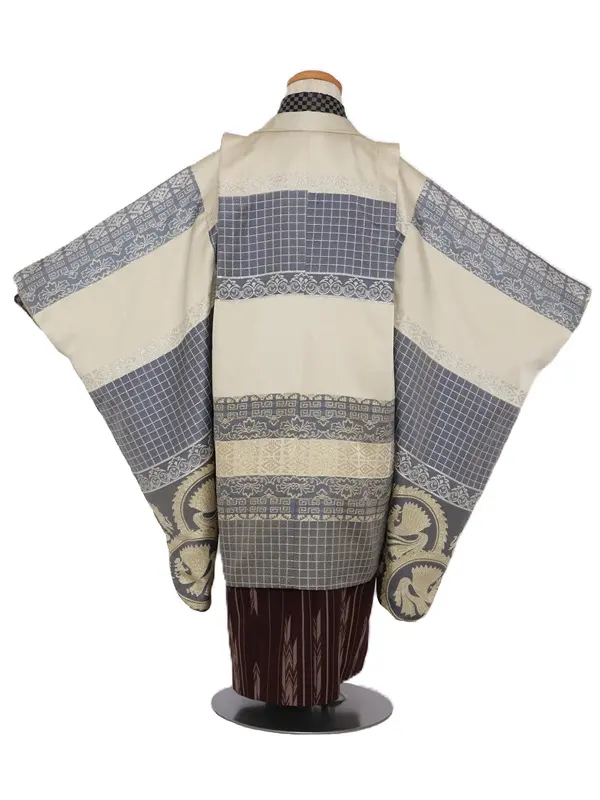 七五三(5歳男児)306/ｱｲﾎﾞﾘｰｵﾘｴﾝﾀﾙ柄No.2