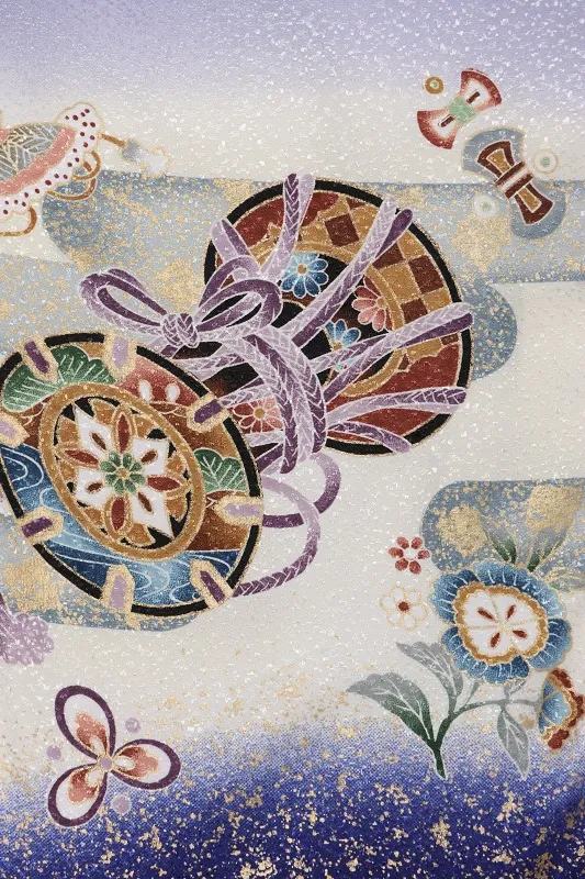 七五三(3歳男児)309/紫ぼかし兜鼓