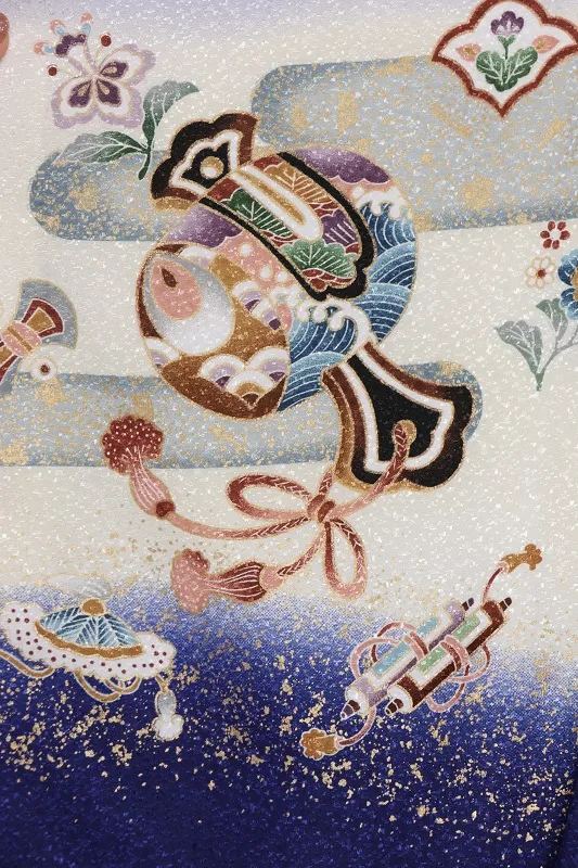 七五三(3歳男児)309/紫ぼかし兜鼓