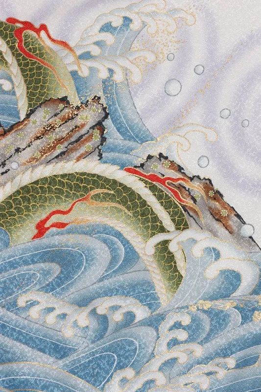 七五三(5歳男児)315/白地紺ぼかし龍に虎