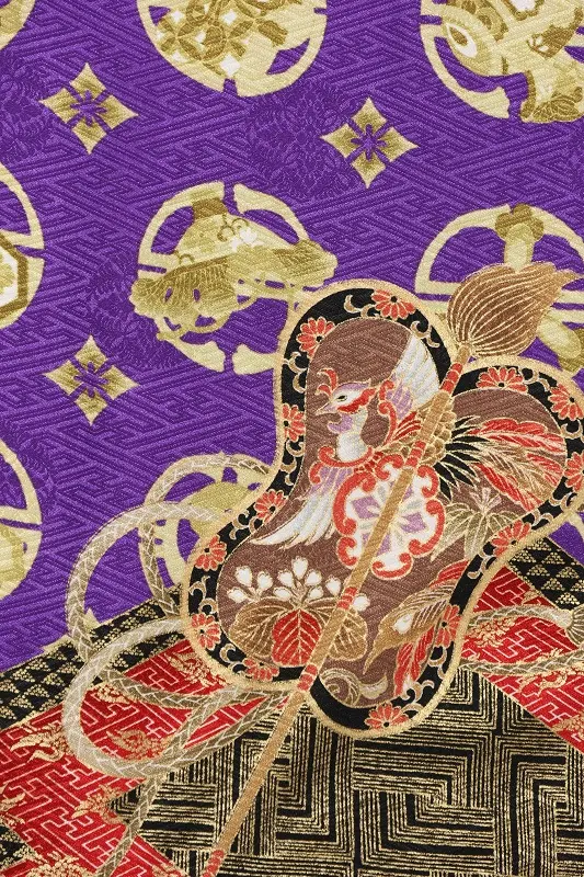 七五三(5歳男児)316/紫兜龍吉祥紋様