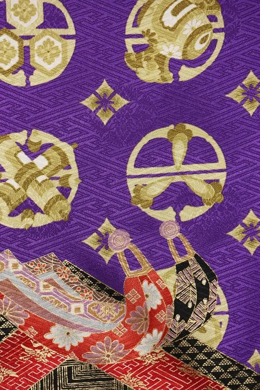 七五三(5歳男児)316/紫兜龍吉祥紋様