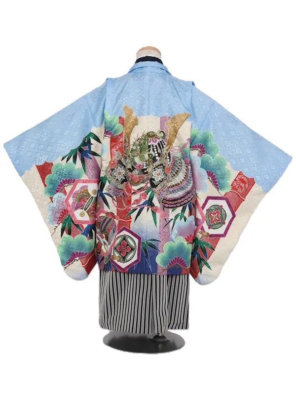 七五三(5歳男児)321/水色兜龍