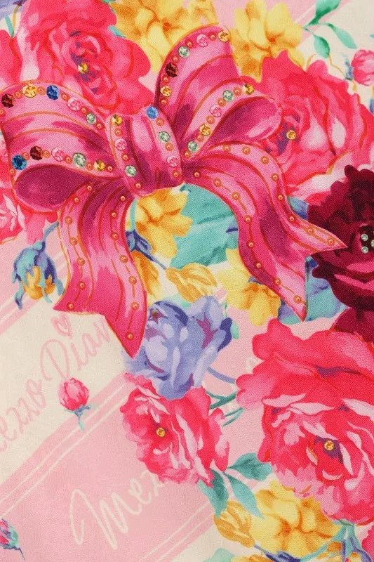 七五三(7歳女児)477/ｵﾌﾎﾜｲﾄとうすﾋﾟﾝｸ斜線洋花