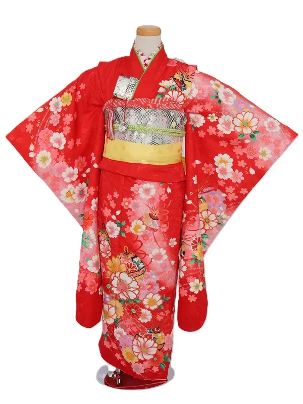 七五三(7歳女児)485/赤八重桜鈴