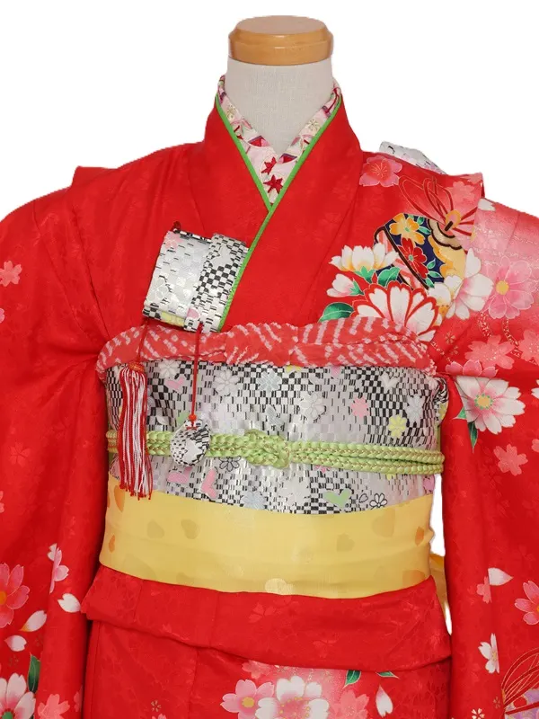 七五三(7歳女児)485/赤八重桜鈴