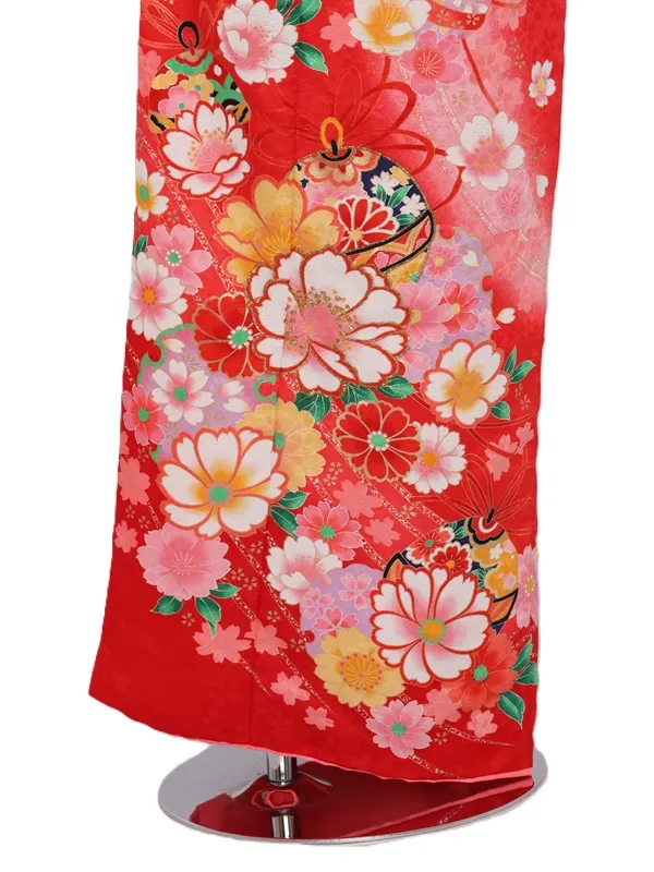 七五三(7歳女児)485/赤八重桜鈴