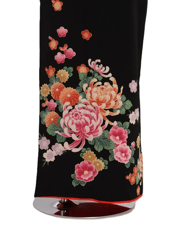 七五三(7歳女児)498/黒紅葉菊