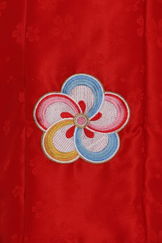 七五三(3歳女児)511/うす黄色 手毬しぼり桜