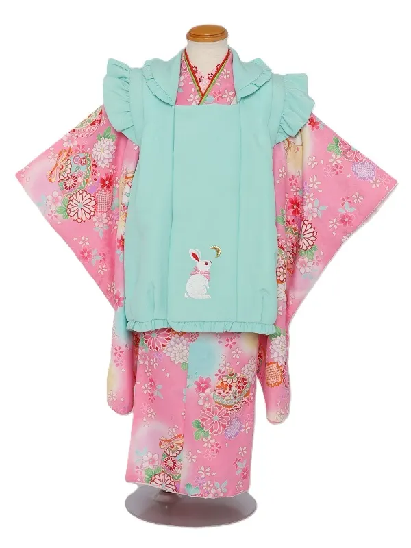 七五三(3歳女児)514/ﾋﾟﾝｸ 手毬ﾋﾟﾝｸ水色黄色玉