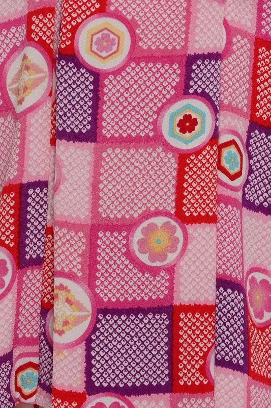 七五三(3歳女児)515/ﾋﾟﾝｸ地 ﾋﾟﾝｸぼかし桜うさぎ