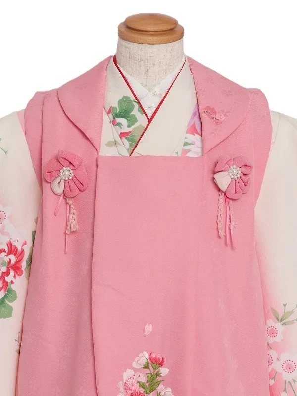 七五三(3歳女児)520/白地ﾋﾟﾝｸぼかし菊