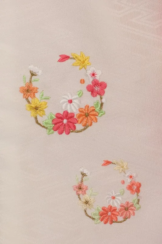 七五三(3歳女児)526/うすﾋﾟﾝｸ 花雪輪桜菊