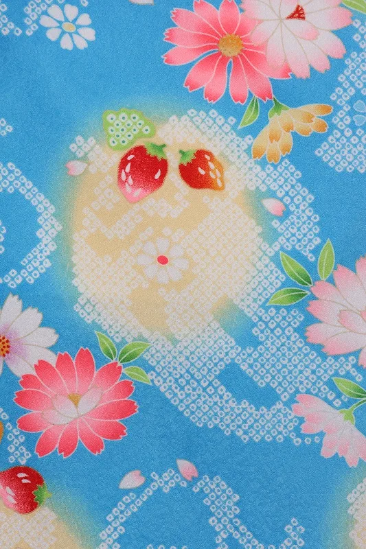 七五三(3歳女児)532/水色 いちごしぼり