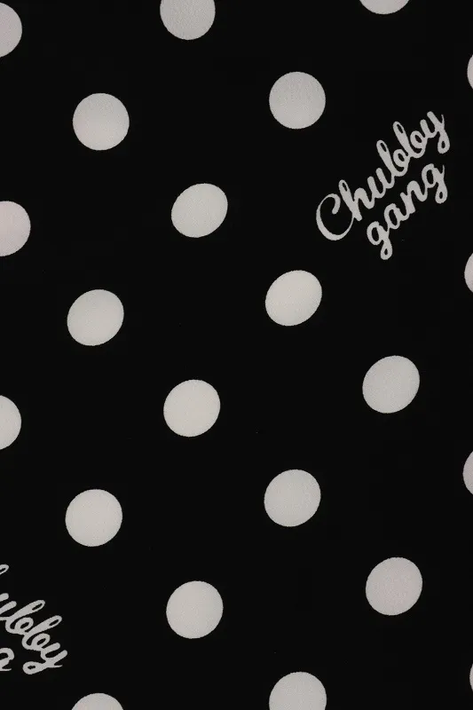 七五三(3歳女児)537/黒地 白ﾄﾞｯﾄ柄