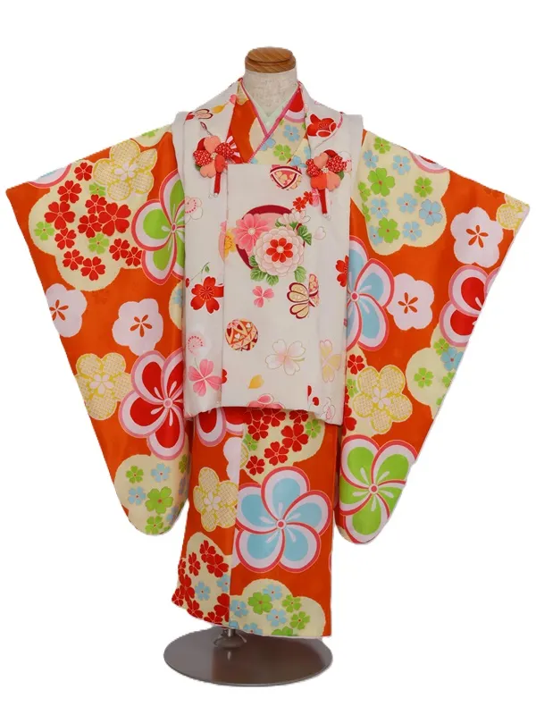 七五三(3歳女児)540/ｵﾚﾝｼﾞ大ねじり梅