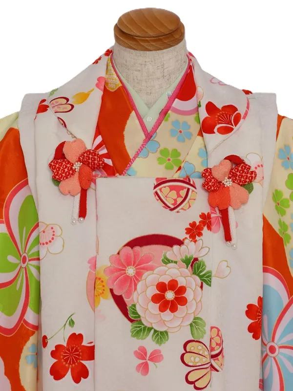 七五三(3歳女児)540/ｵﾚﾝｼﾞ大ねじり梅