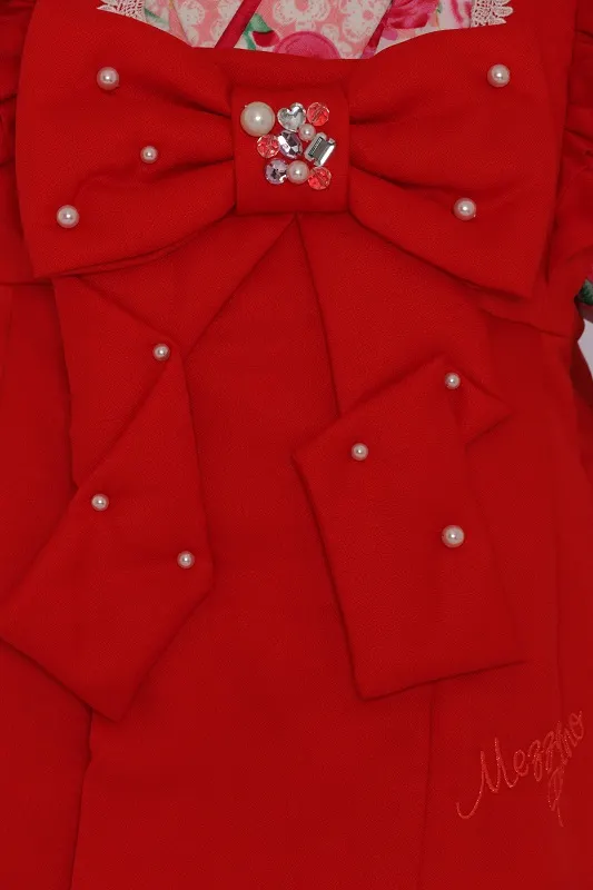 七五三(3歳女児)552/ﾋﾟﾝｸさくらんぼﾊﾞﾗにﾚｰｽ