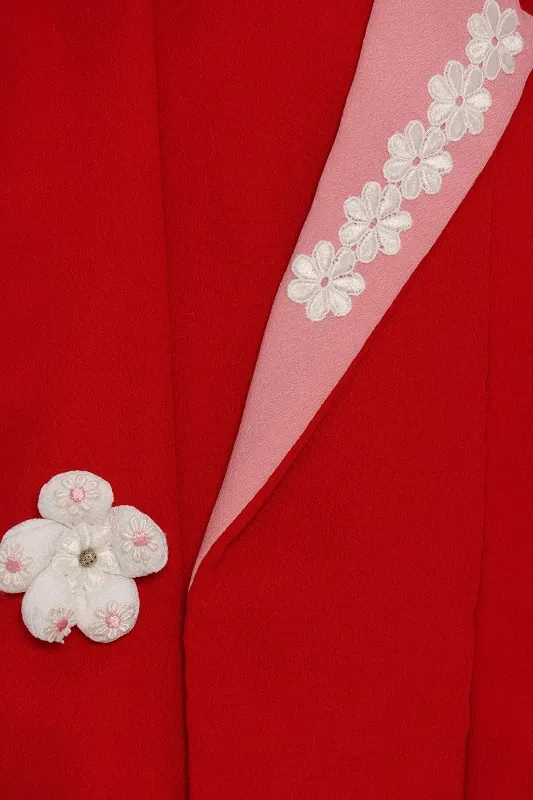 七五三(3歳女児)559/赤ﾋﾟﾝｸぼかしｶﾙﾀと桜