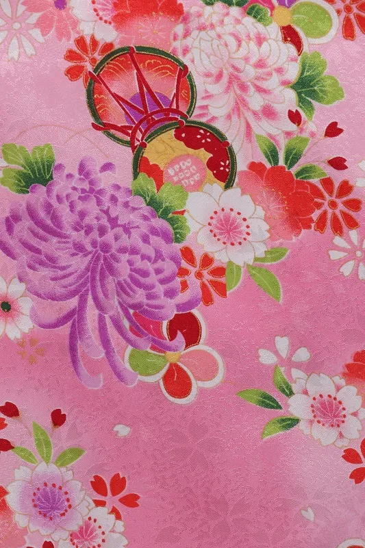 七五三(3歳女児)561/ﾋﾟﾝｸぼかし鼓菊