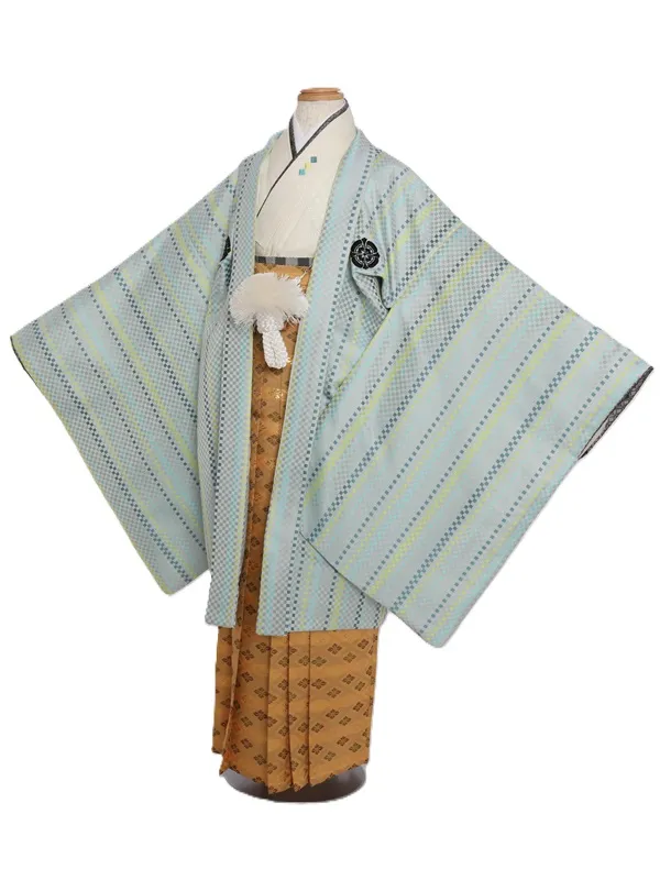 ジュニア(12歳男)335/ｸﾞﾚｰ市松