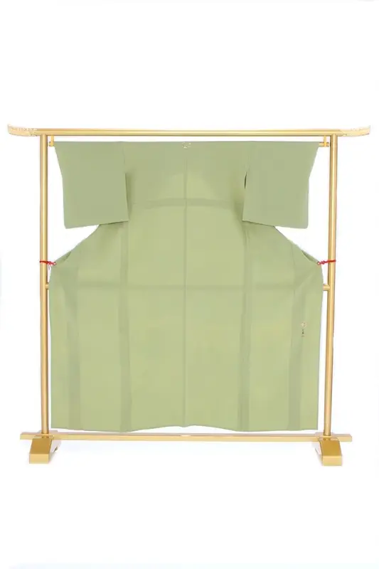 色無地(単衣)31抹茶色 花紋