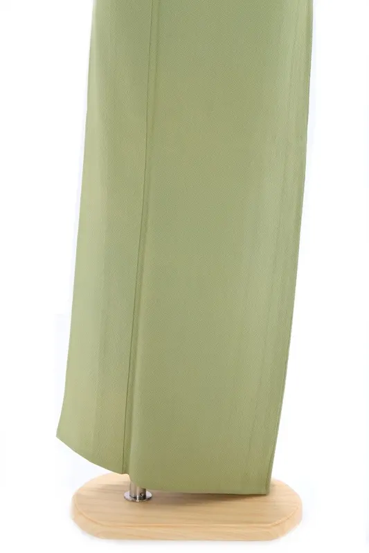 色無地(単衣)31抹茶色 花紋