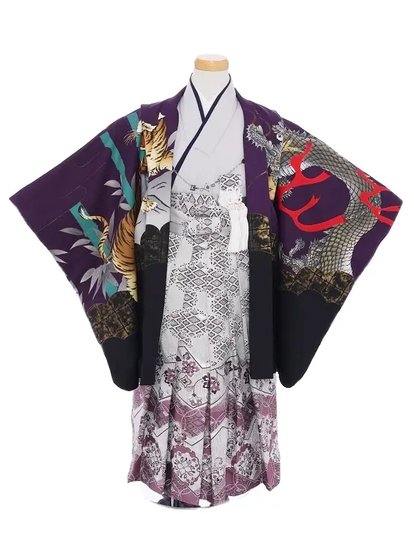 簡単きつけ七五三(5歳男児)216/濃紫 虎龍/花わらべ