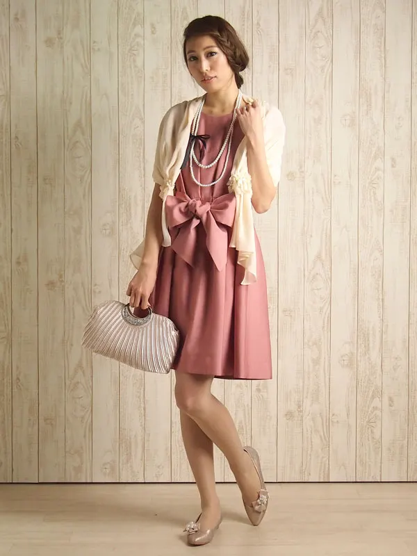 ストロベリーフィールズ9号(M)フロントリボンワンピース