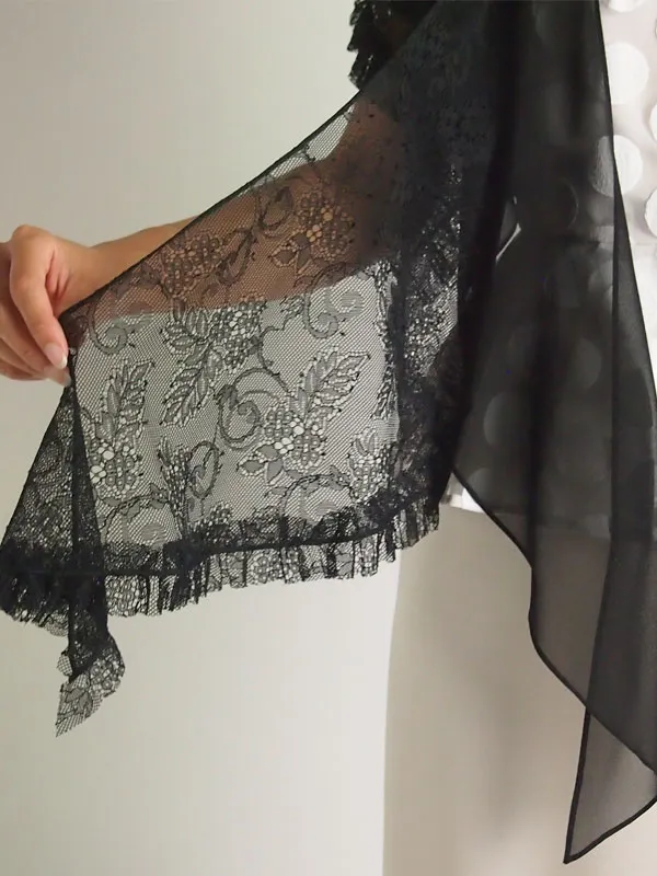 グレースコンチネンタルレースジョーゼットストール