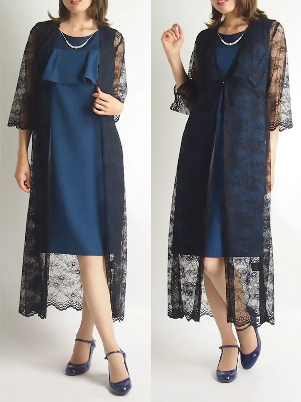 リプリート9号(M)レースロングガウン