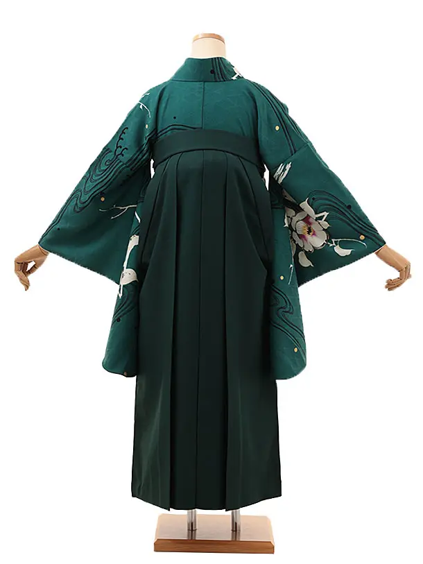 そしてゆめ グリーンに流水椿×緑 0001／RENCAセレクション