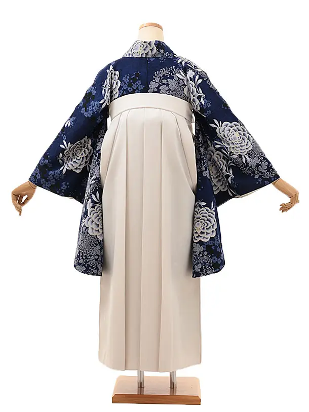 そしてゆめ 紺に東洋牡丹×アイボリー 0003／RENCAセレクション