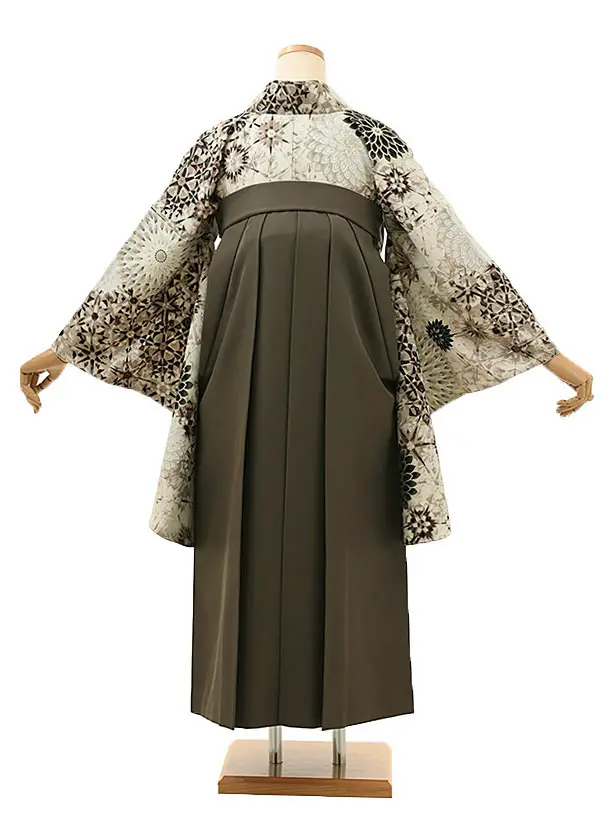 Japanstyleベージュ切子菊×チャコール0005／RENCAセレクション