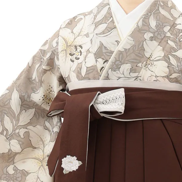 紅一点 グレージュにゆり×ブラウン 0012／RENCAセレクション