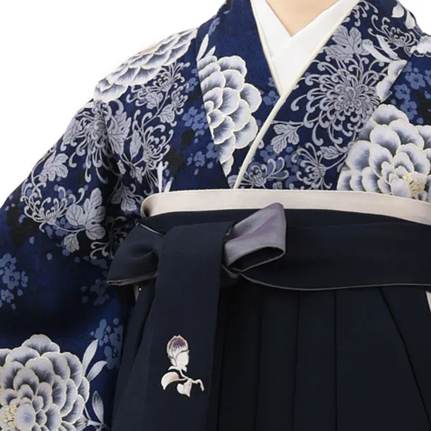 そしてゆめ 紺に東洋牡丹×濃紺 0020／RENCAセレクション