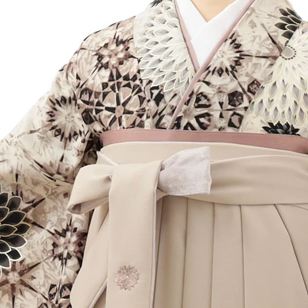 Japanstyleベージュ切子菊×アイボリー0022／RENCAセレクション