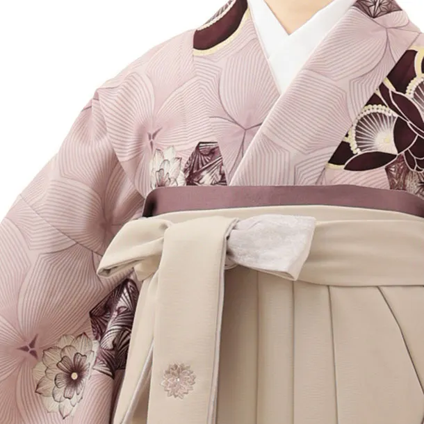 Japanstyleくすみピンクに西洋梅×ベージュ0023RENCAセレクション