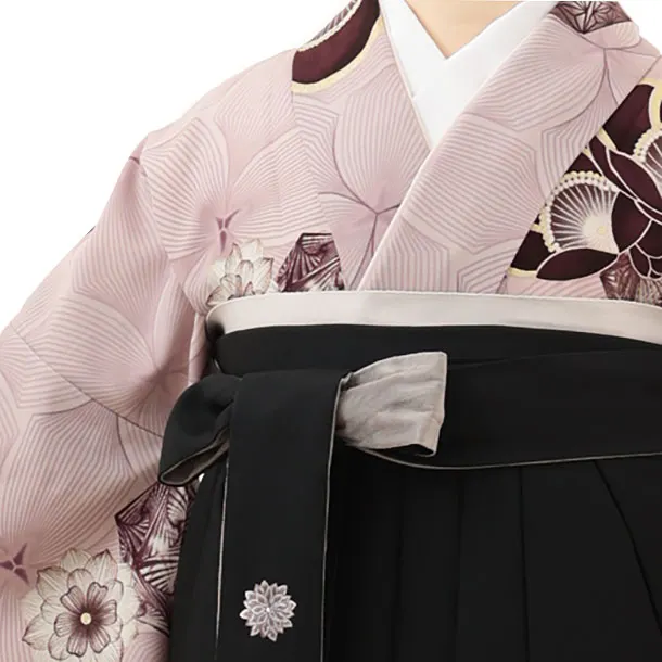 Japanstyle くすみピンクに西洋梅×黒 0024／RENCAセレクション